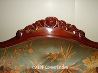 American Southern Antebellum Walnut Sofa